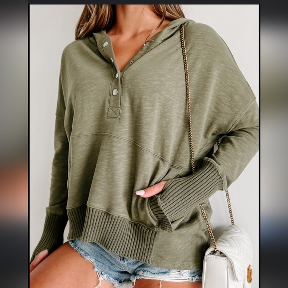 Blue b. Button up sweater - Picture 4 of 7